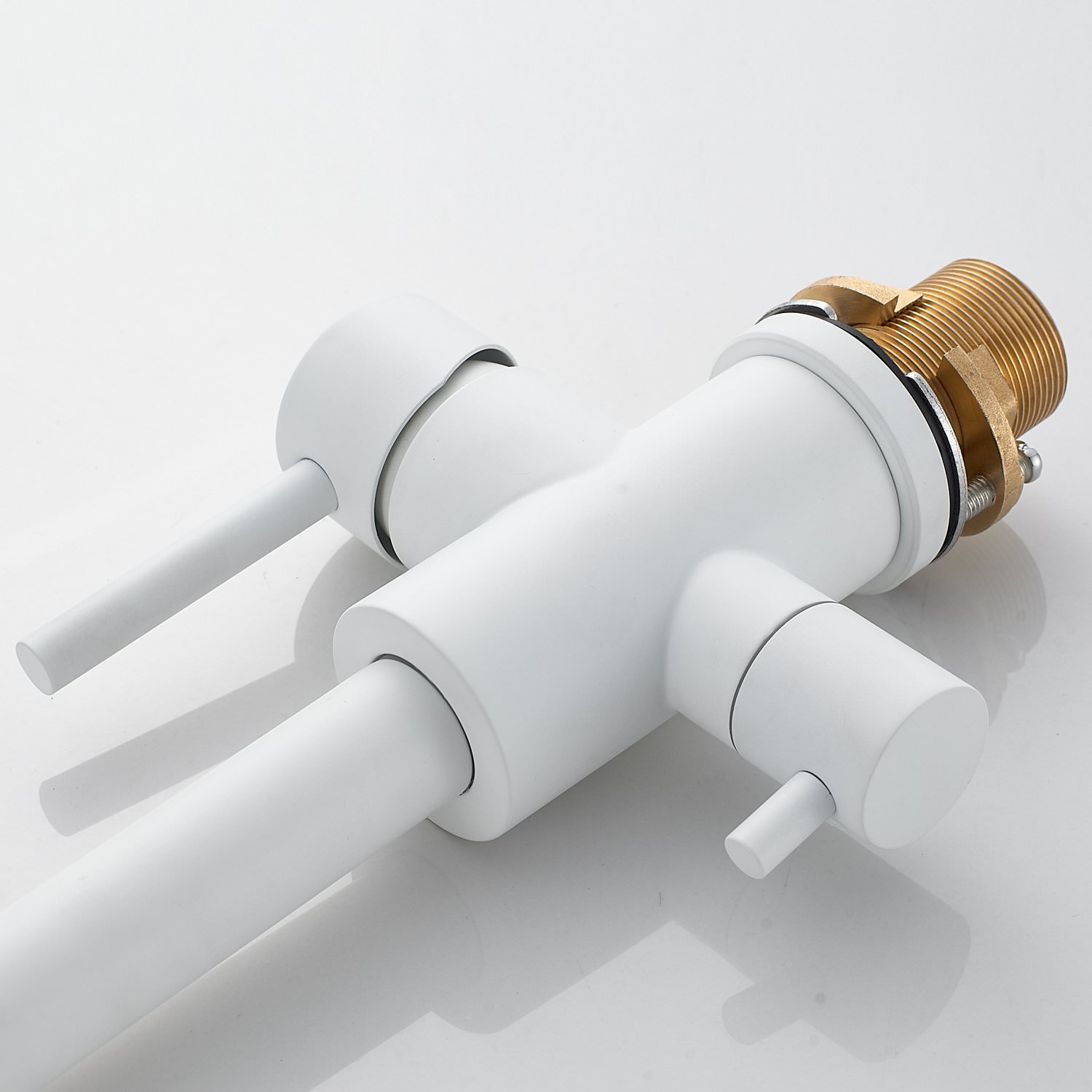 Смеситель для кухни с подключением фильтра воды Raffine F108C белый в 100Kran: Широкий выбор и доступные цены.