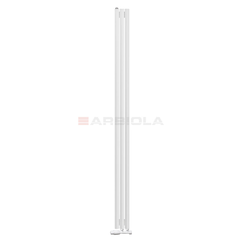 Вертикальный радиатор с нижним подключением Arbiola Iris V 108959 14,2 х 220 см белый матовый ral 9016 от интернет-магазина сантехники 100Kran!