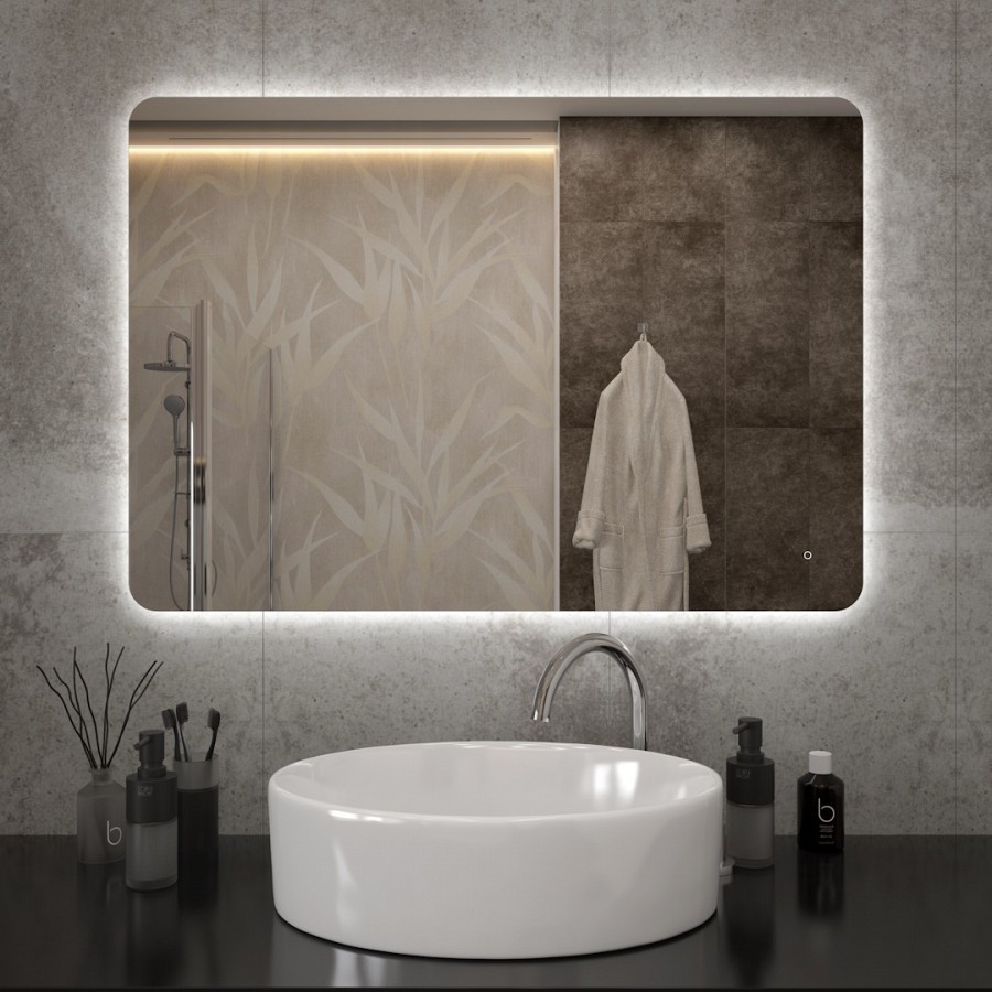 Зеркало с подсветкой Maretti Florenza FL1410070P16EL 100x70 см 100Kran: Широкий выбор и доступные цены.