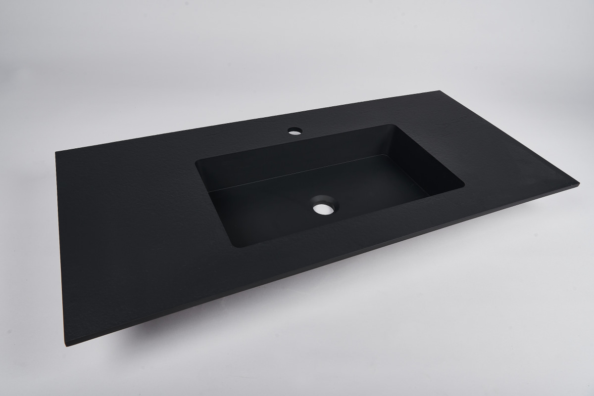 Раковина мебельная ACQUABELLA INTEGRA SF SLATE 100 NEGRO черный матовый в 100Kran: Широкий выбор и доступные цены.