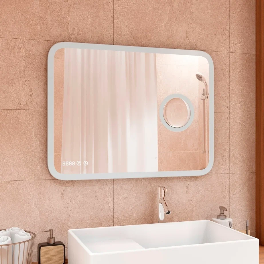 Зеркало с подсветкой "Bliss LED"  800x700 ЗЛП403 100Kran: Широкий выбор и доступные цены.