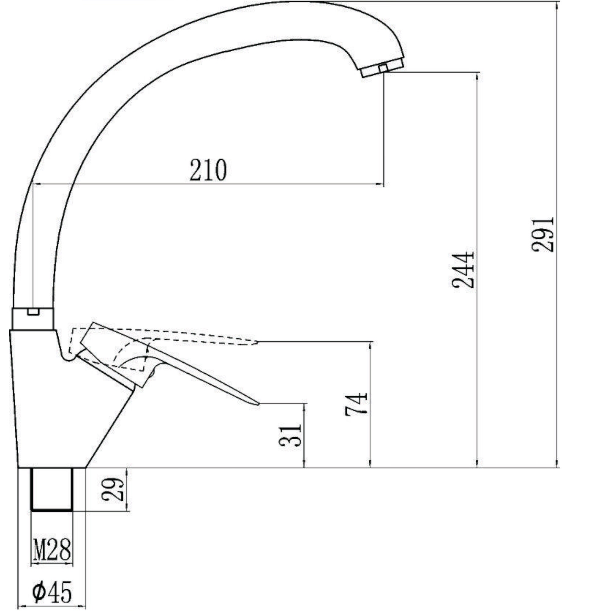Смеситель для кухни Fmark FM4166C бронза в 100Kran: Широкий выбор и доступные цены.