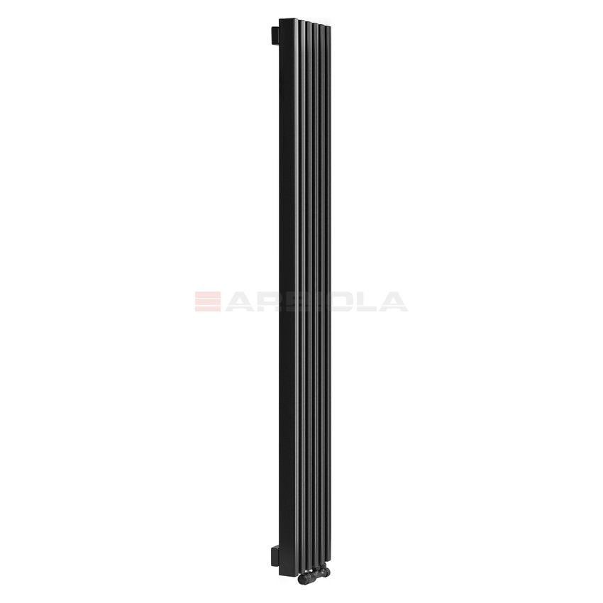 Вертикальный радиатор с нижним подключением Arbiola Compact V 90352 38 х 175 см Черный от интернет-магазина сантехники 100Kran!