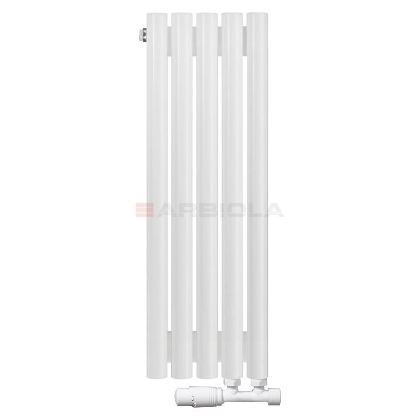 Вертикальный радиатор с нижним подключением Arbiola Iris V 108612 24,2 х 70 см белый матовый ral 9016 от интернет-магазина сантехники 100Kran!