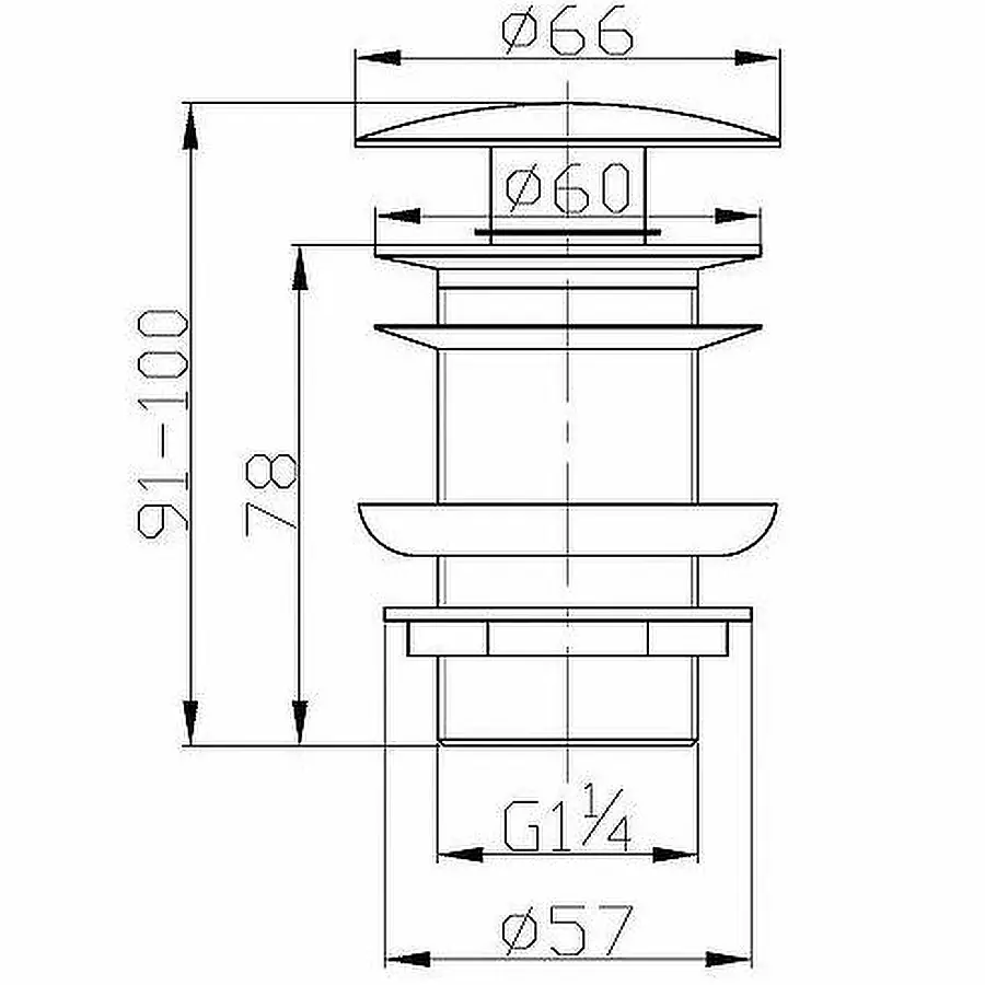Донный клапан BelBagno BB-SC-CRM хром в 100Kran: Широкий выбор и доступные цены.