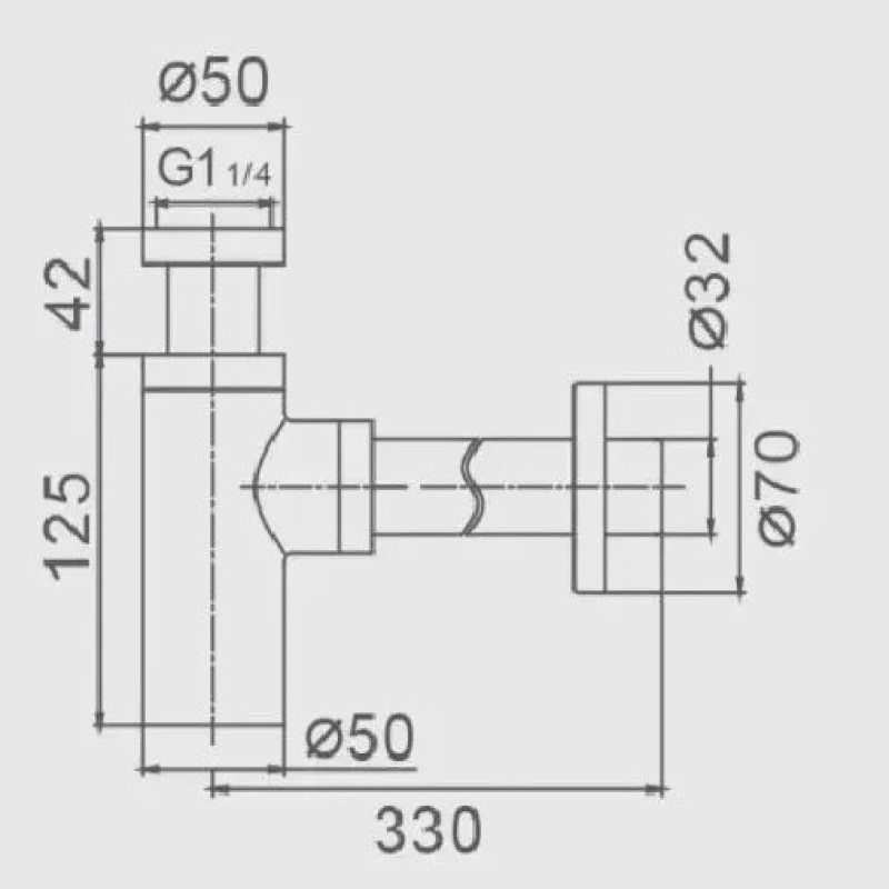 Сифон для раковины Haiba HB80-1 хром в 100Kran: Широкий выбор и доступные цены.