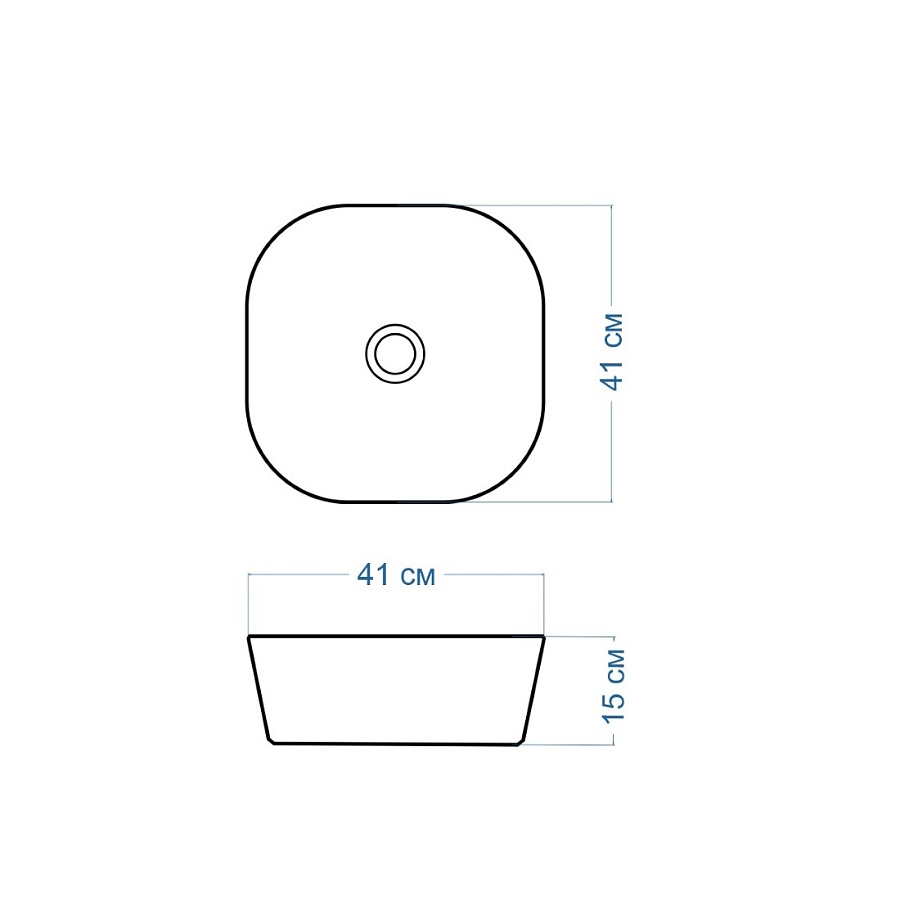 Раковина накладная Maretti Florenza FL13NS27-844 41 см белая в 100Kran: Широкий выбор и доступные цены.