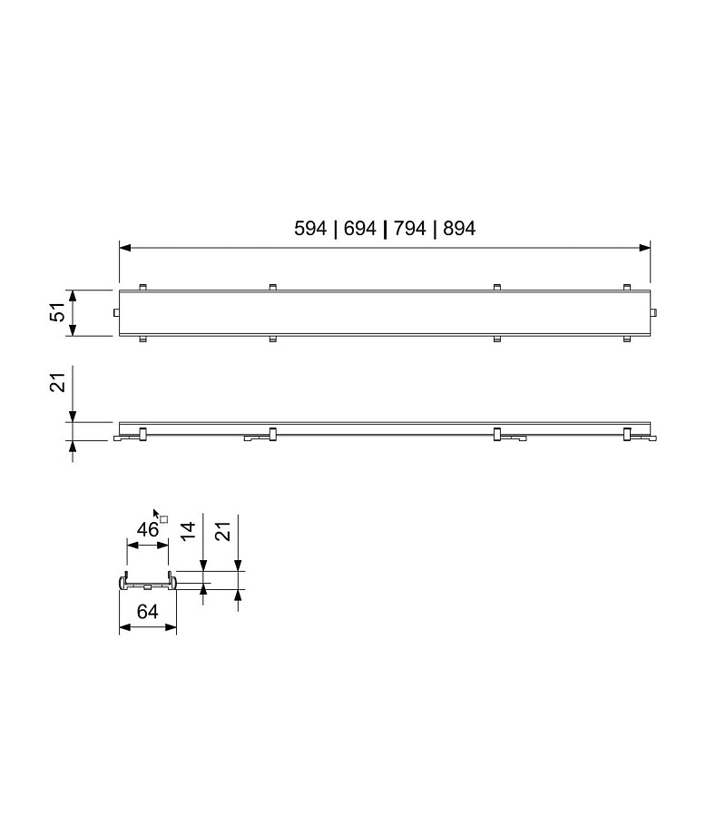 Душевой лоток Wonzon & Woghand WW-651600T-BGM темный графит в 100Kran: Широкий выбор и доступные цены.