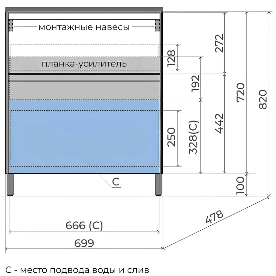 Тумба напольная Style Line ЛИМА 70 см ЛС-00002458 белая матовая в 100Kran: Широкий выбор и доступные цены.