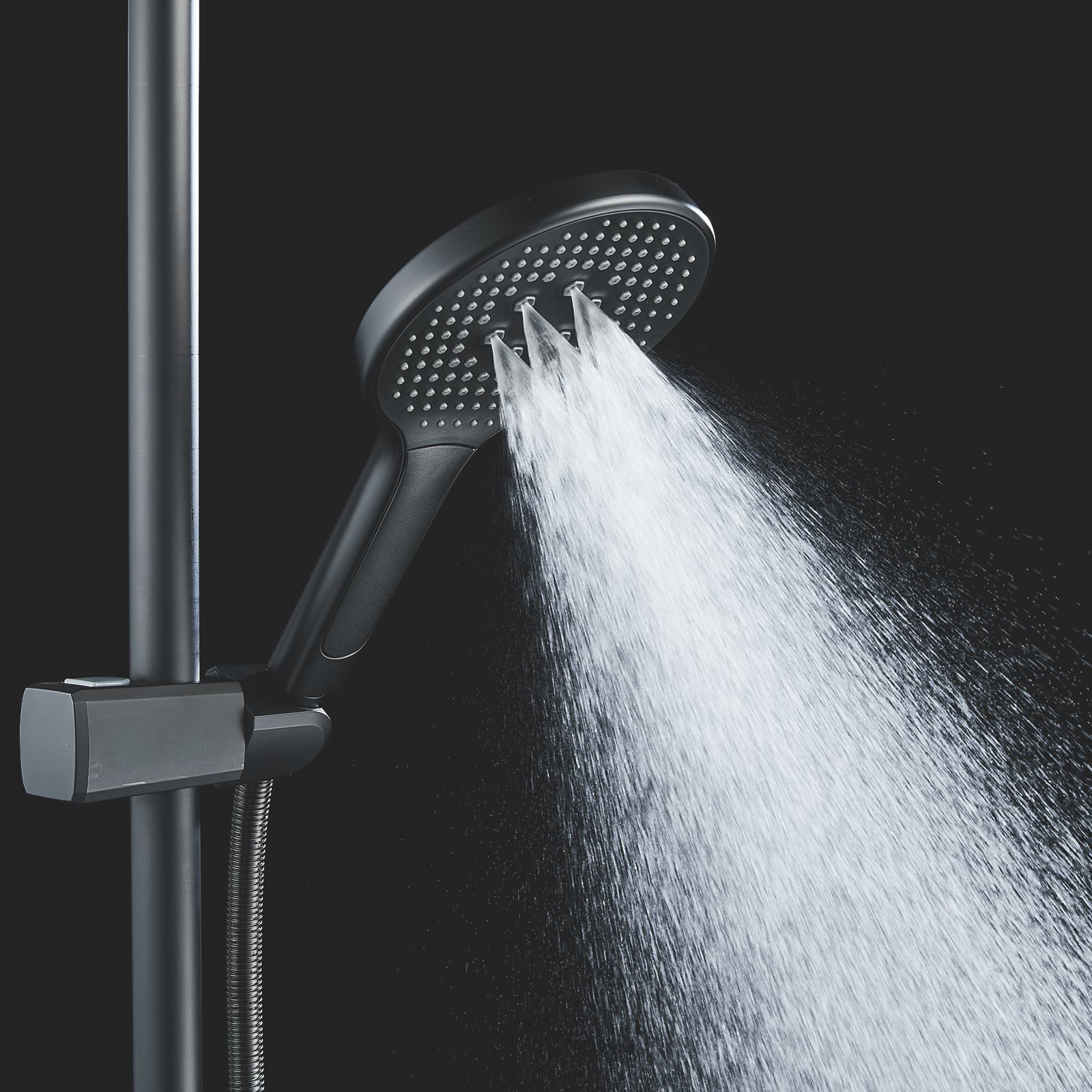 Душевая система Rose R3936H черный в 100Kran: Широкий выбор и доступные цены.