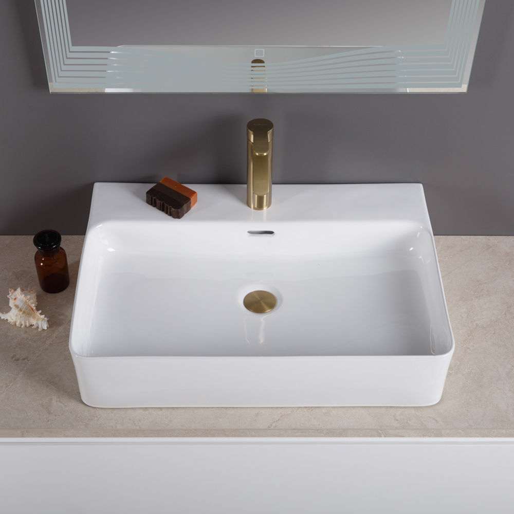 Накладная раковина BelBagno BB1338 42  см белая глянцевая в 100Kran: Широкий выбор и доступные цены.