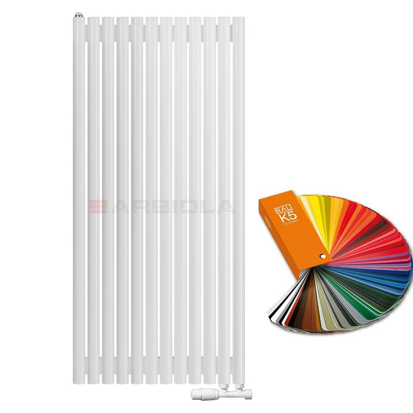 Вертикальный радиатор с нижним подключением Arbiola Iris V 108884 59,2 х 120 см ral classic от интернет-магазина сантехники 100Kran!