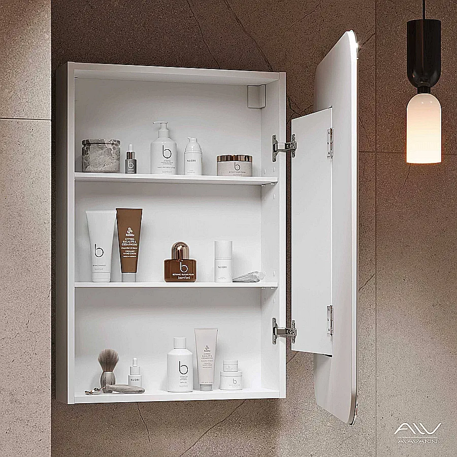 Зеркальный шкаф подвесной Alavann Cosmetic ALV0769001 50 см белый создать уют и комфорт, это просто!