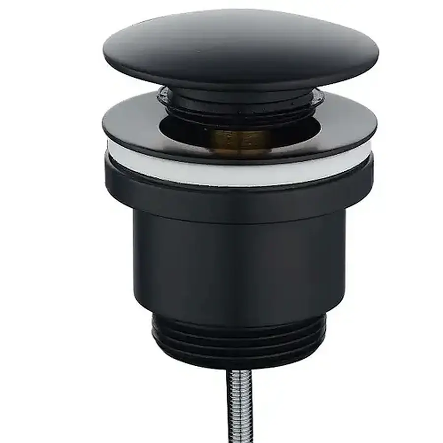 Донный клапан Rose RS31H черный в 100Kran: Широкий выбор и доступные цены.