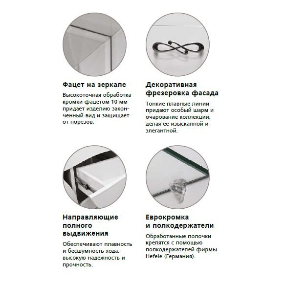 Тумба под раковину напольная Style Line Венеция 65 3 ящ. белый ЛС-00000254 в 100Kran: Широкий выбор и доступные цены.