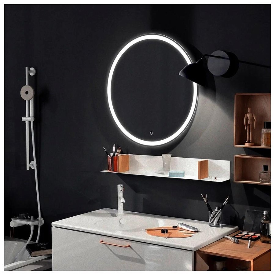 Зеркало с подсветкой Silver Mirrors Perla neo D77 см LED-00002400 100Kran: Широкий выбор и доступные цены.
