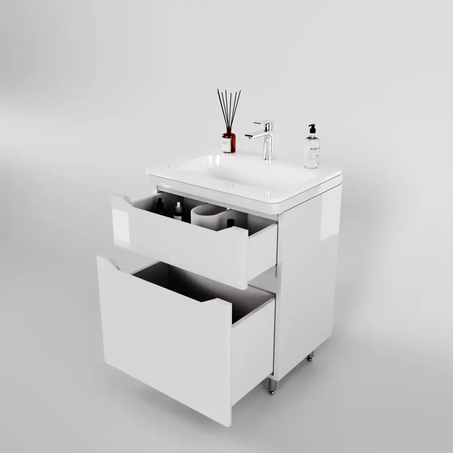 Раковина мебельная Style Line Марелла 60 см El Fante СС-00002367 белая в 100Kran: Широкий выбор и доступные цены.