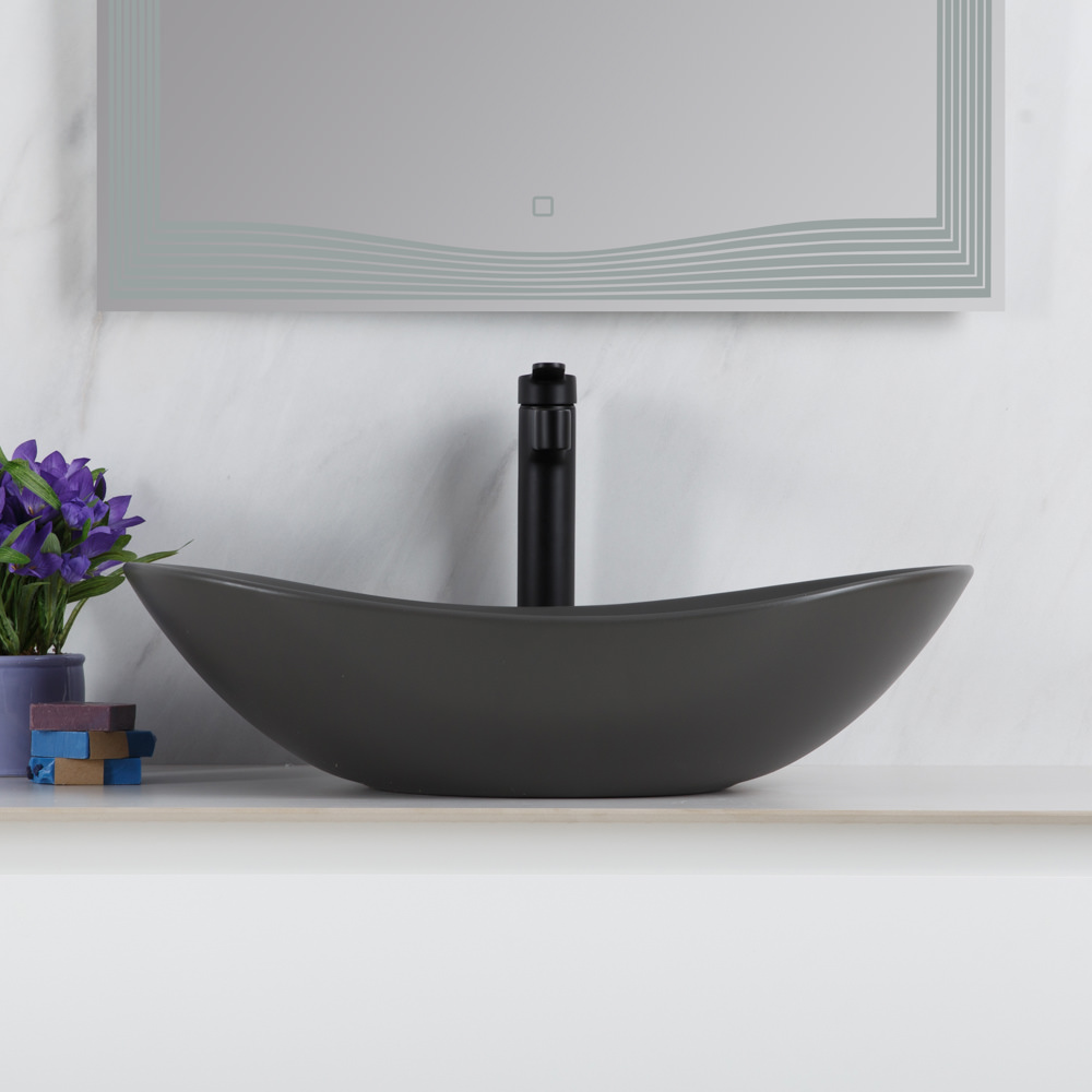 Накладная раковина BelBagno BB1404-H311 60,5  см серая матовая в 100Kran: Широкий выбор и доступные цены.