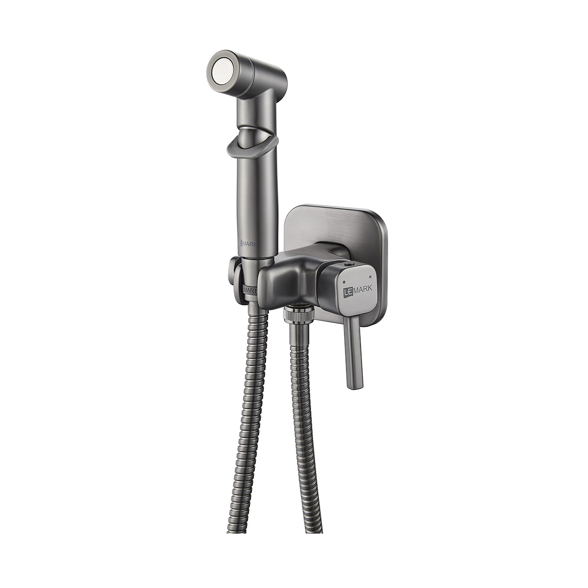 Гигиенический душ встраиваемый Lemark Solo LM7165GM графит в 100Kran: Широкий выбор и доступные цены.