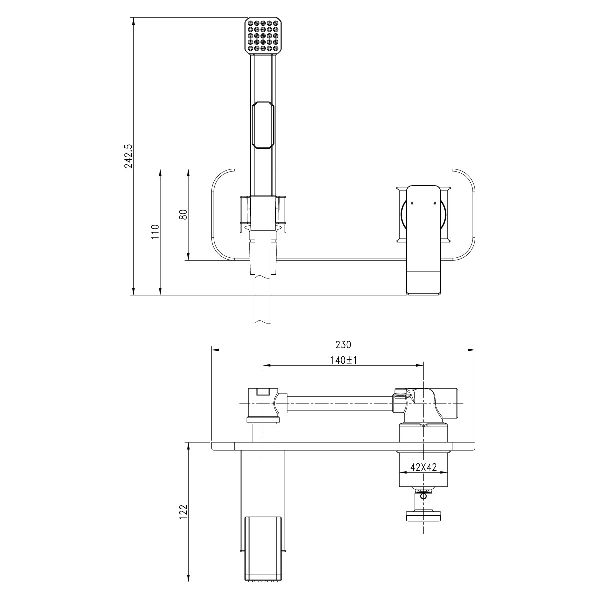 Гигиенический душ встраиваемый Lemark Contest LM5819CW хром белый в 100Kran: Широкий выбор и доступные цены.