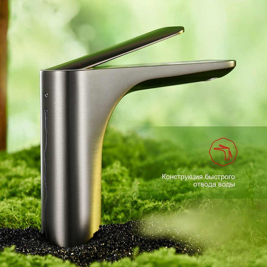 Смеситель для раковины Raglo R21.10.09 графит в 100Kran: Широкий выбор и доступные цены.