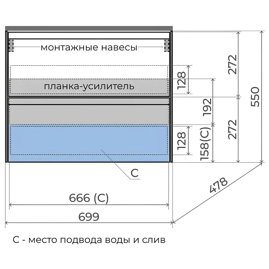 Тумба подвесная Style Line ЛИМА 70 см ЛС-00002466 графит в 100Kran: Широкий выбор и доступные цены.