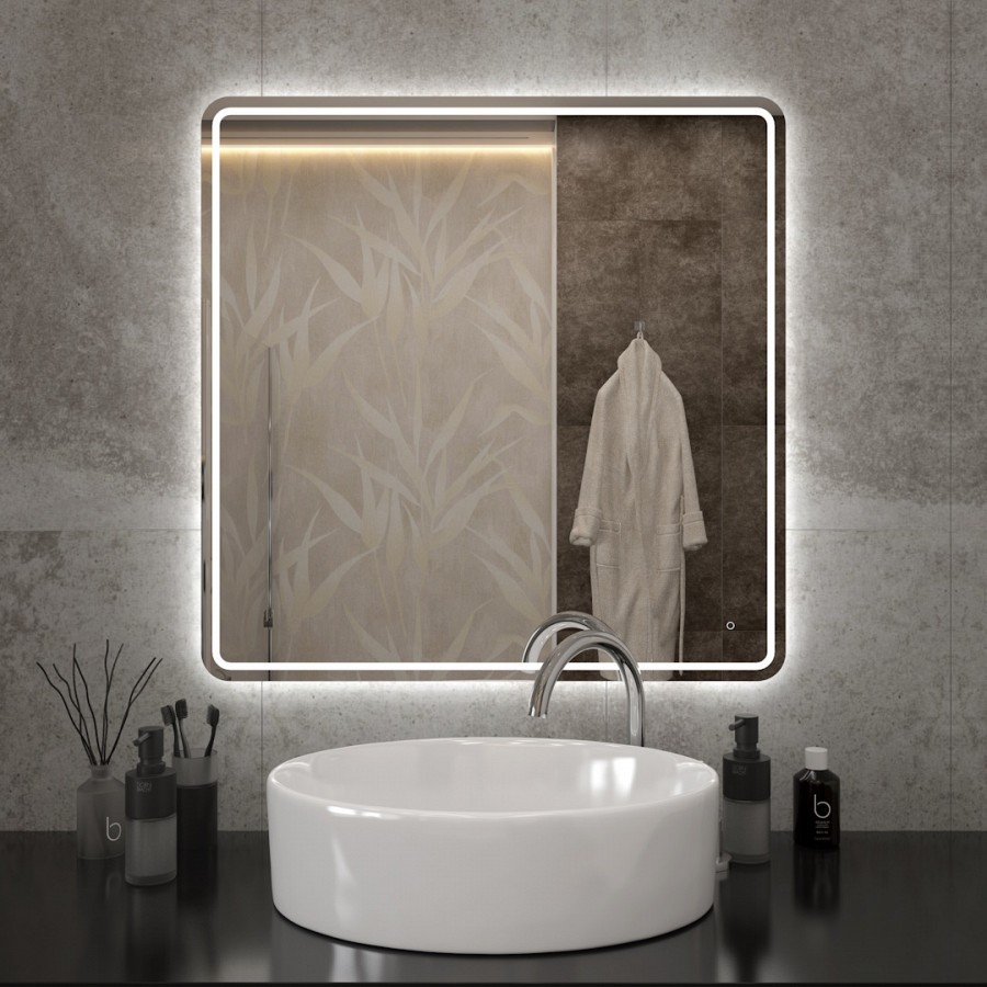 Зеркало с подсветкой Maretti Florenza FL148080P34EL 80x80 см 100Kran: Широкий выбор и доступные цены.