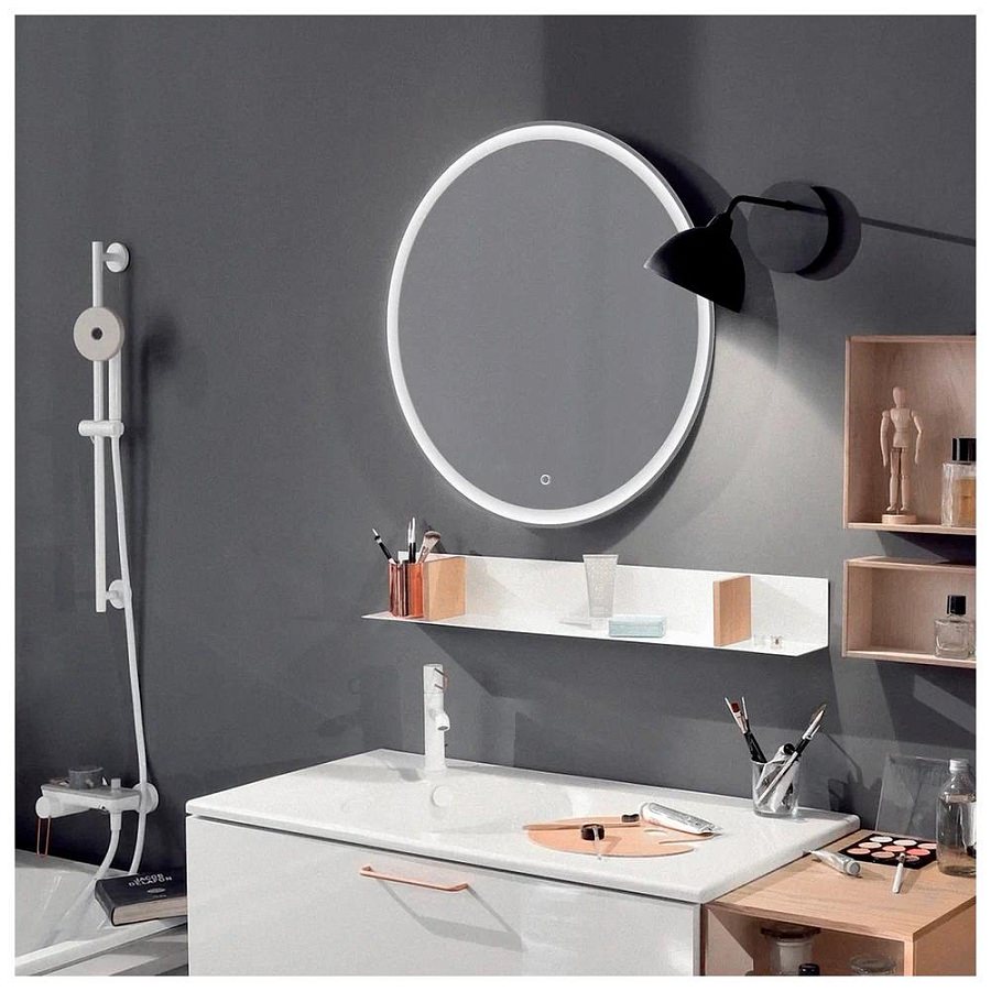 Зеркало с подсветкой Silver Mirrors Perla neo D77 см LED-00002400 100Kran: Широкий выбор и доступные цены.