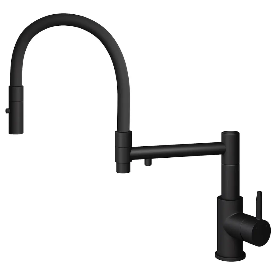 Смеситель для кухни с подключением фильтра FAUCET DREISER RH-7732-BK черный сатин в 100Kran: Широкий выбор и доступные цены.