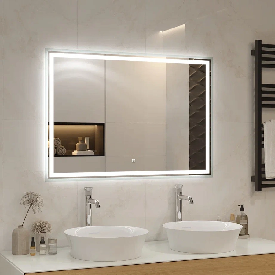 Зеркало с подсветкой Continent Fancy standart 100x70 см ЗЛП879 100Kran: Широкий выбор и доступные цены.