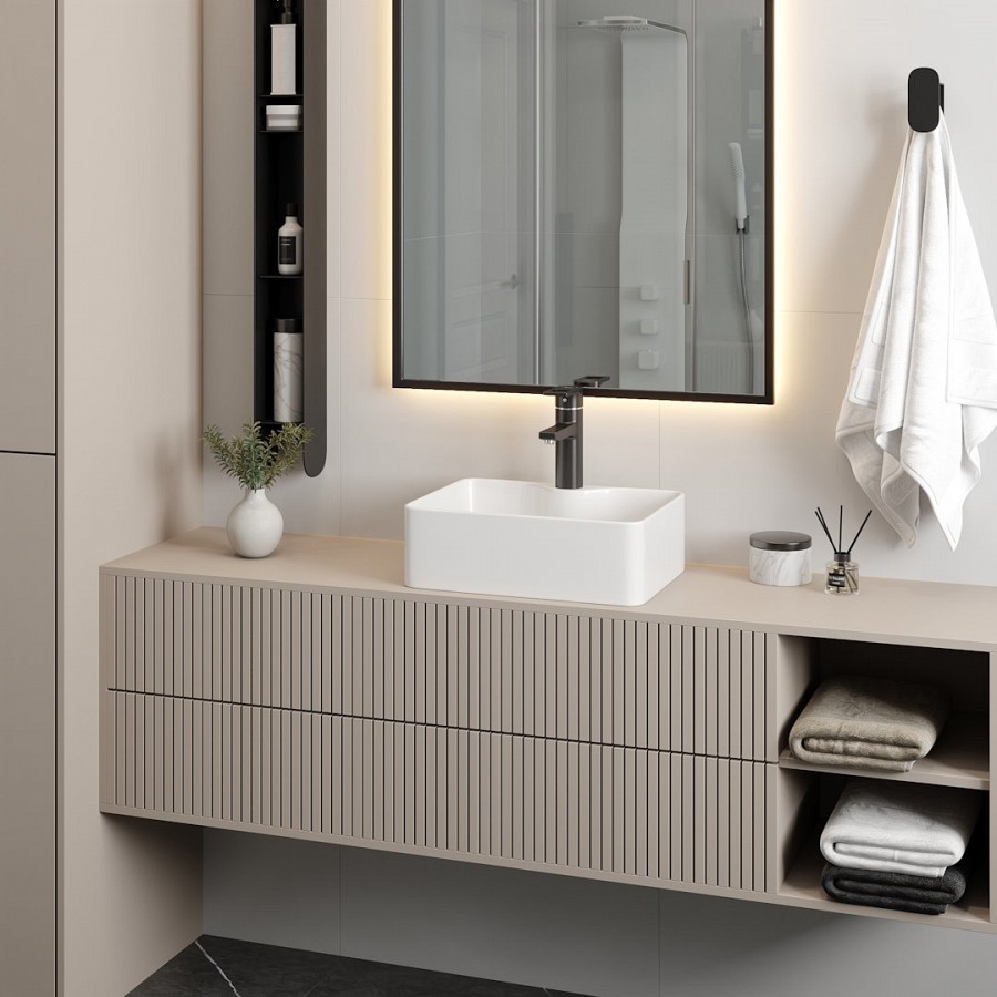 Раковина накладная Maretti Umbria UM13NS41-844 40,5 см белая в 100Kran: Широкий выбор и доступные цены.