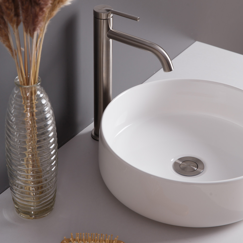 Накладная раковина BelBagno BB1357 37,5  см белая глянцевая в 100Kran: Широкий выбор и доступные цены.