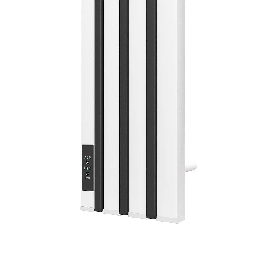 Полотенцесушитель электрический Point Пиано PN19722WB 15x120 диммер слева белый черный в 100Kran: Широкий выбор и доступные цены.