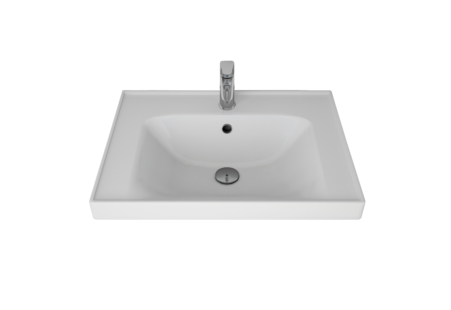 Раковина мебельная Dreja ГРЭЙС 60 см  белый 641587 в 100Kran: Широкий выбор и доступные цены.