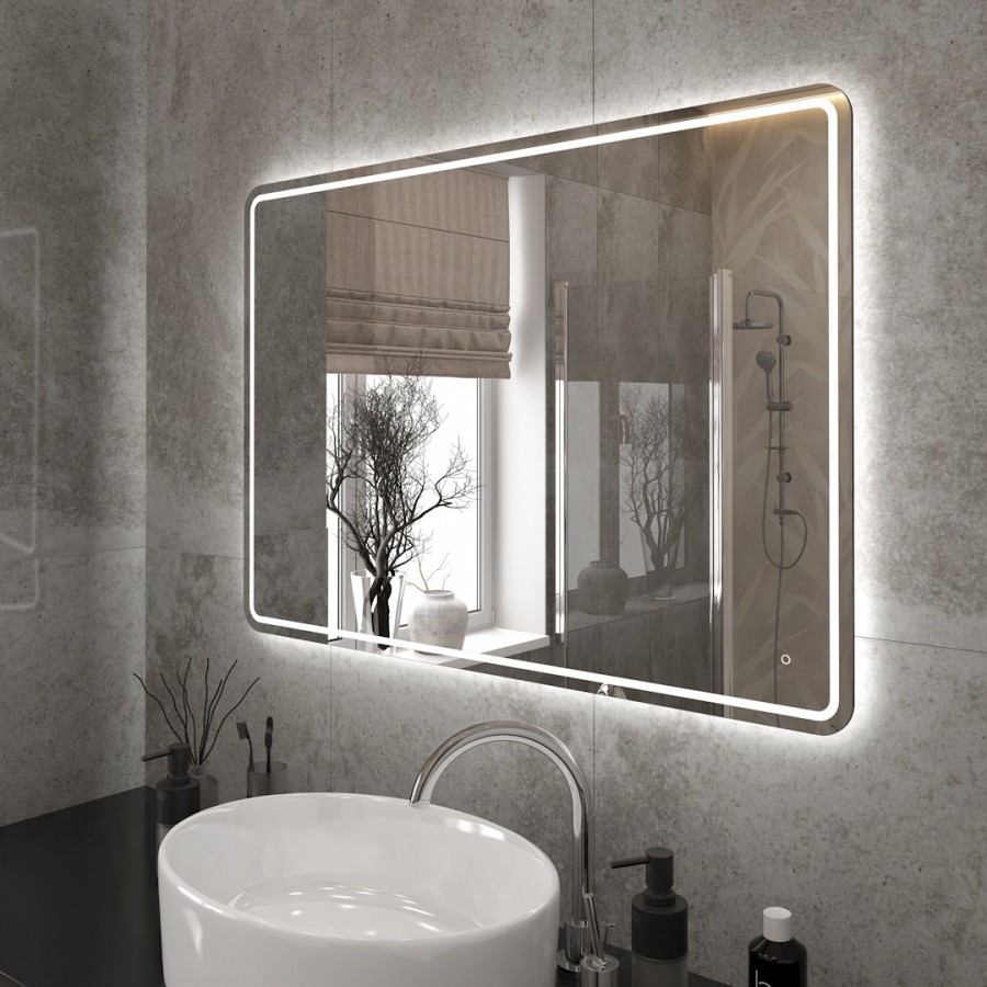 Зеркало с подсветкой Maretti Florenza FL1410070P34EL 100x70 см 100Kran: Широкий выбор и доступные цены.