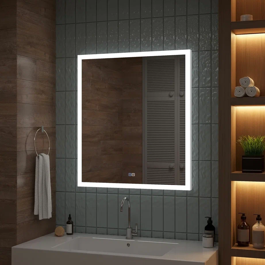 Зеркало с подсветкой "Sevilla medium" 800x900 ЗЛП642 100Kran: Широкий выбор и доступные цены.