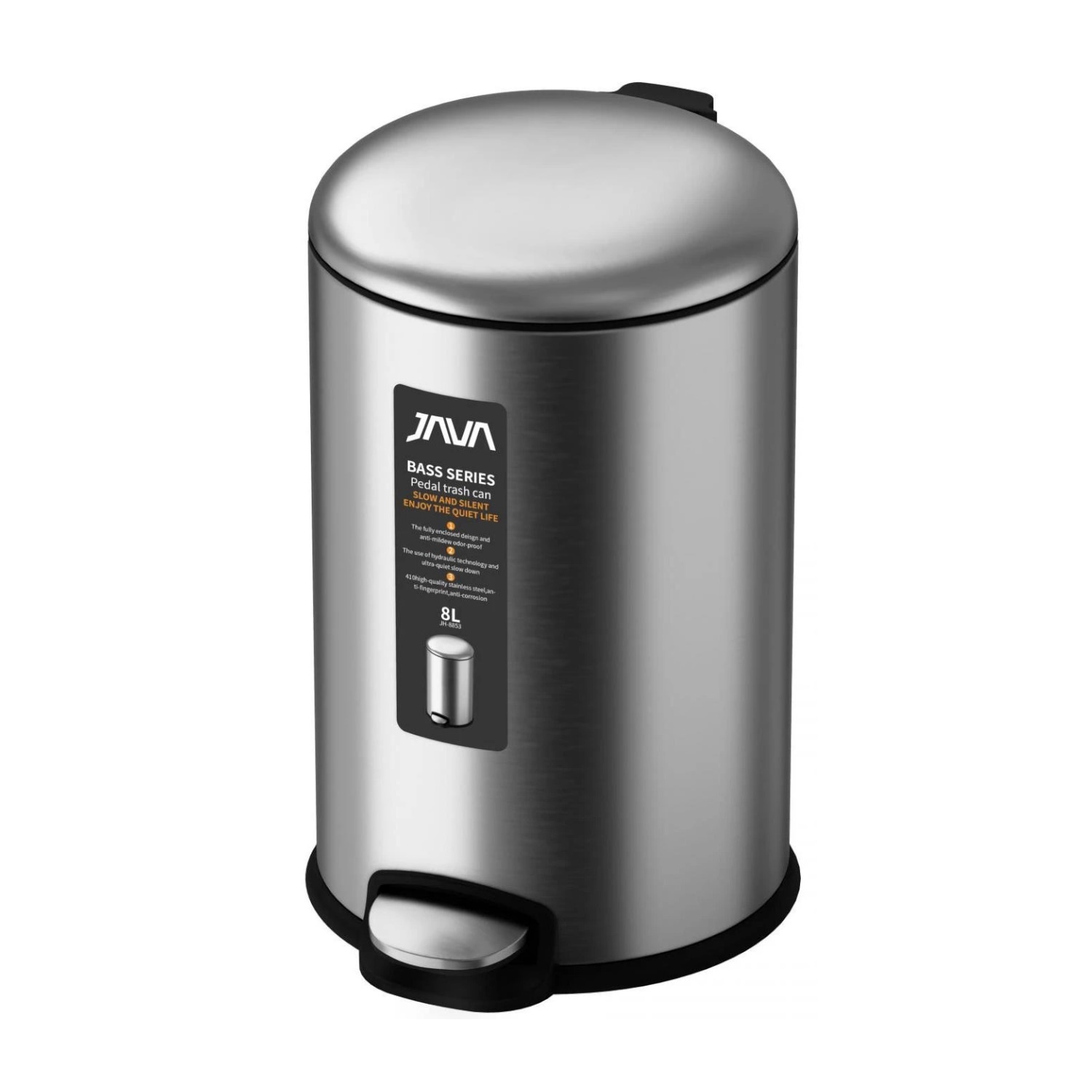 Ведро с микролифтом JAVA S-885-8L 8 литров сатин в 100Kran: Широкий выбор и доступные цены.