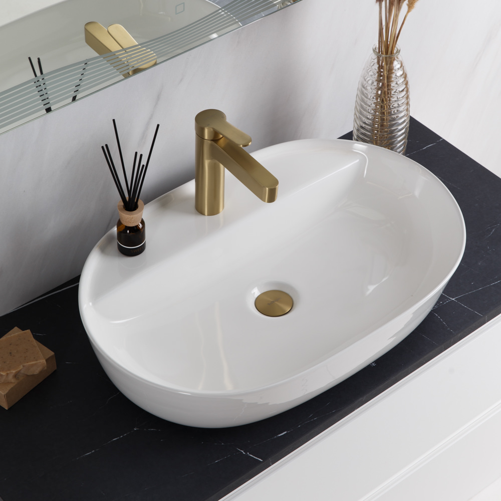 Накладная раковина BelBagno BB1346 61,5  см белая глянцевая в 100Kran: Широкий выбор и доступные цены.