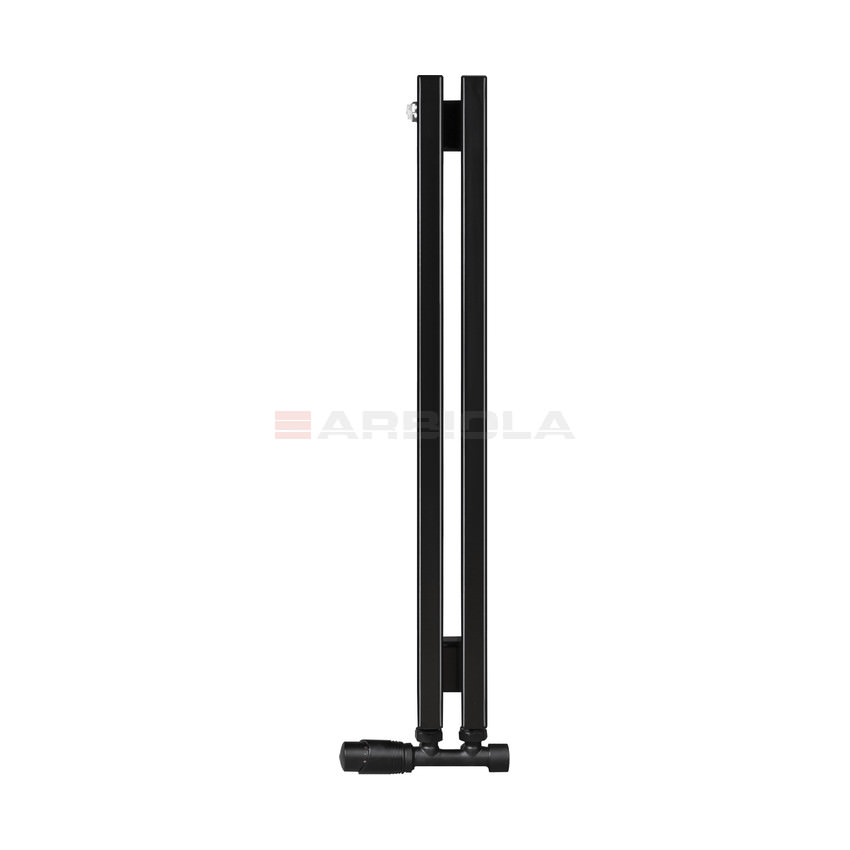 Вертикальный радиатор с нижним подключением Arbiola Compact V 102421 8 х 75 см Черный от интернет-магазина сантехники 100Kran!