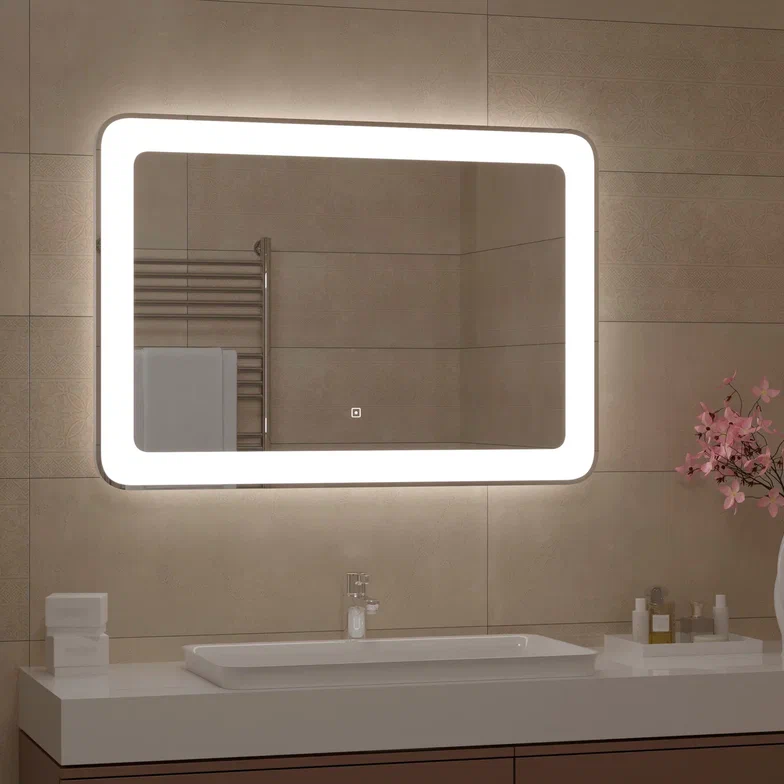 Зеркало с подсветкой "Velvette Led" 1000x700 100Kran: Широкий выбор и доступные цены.