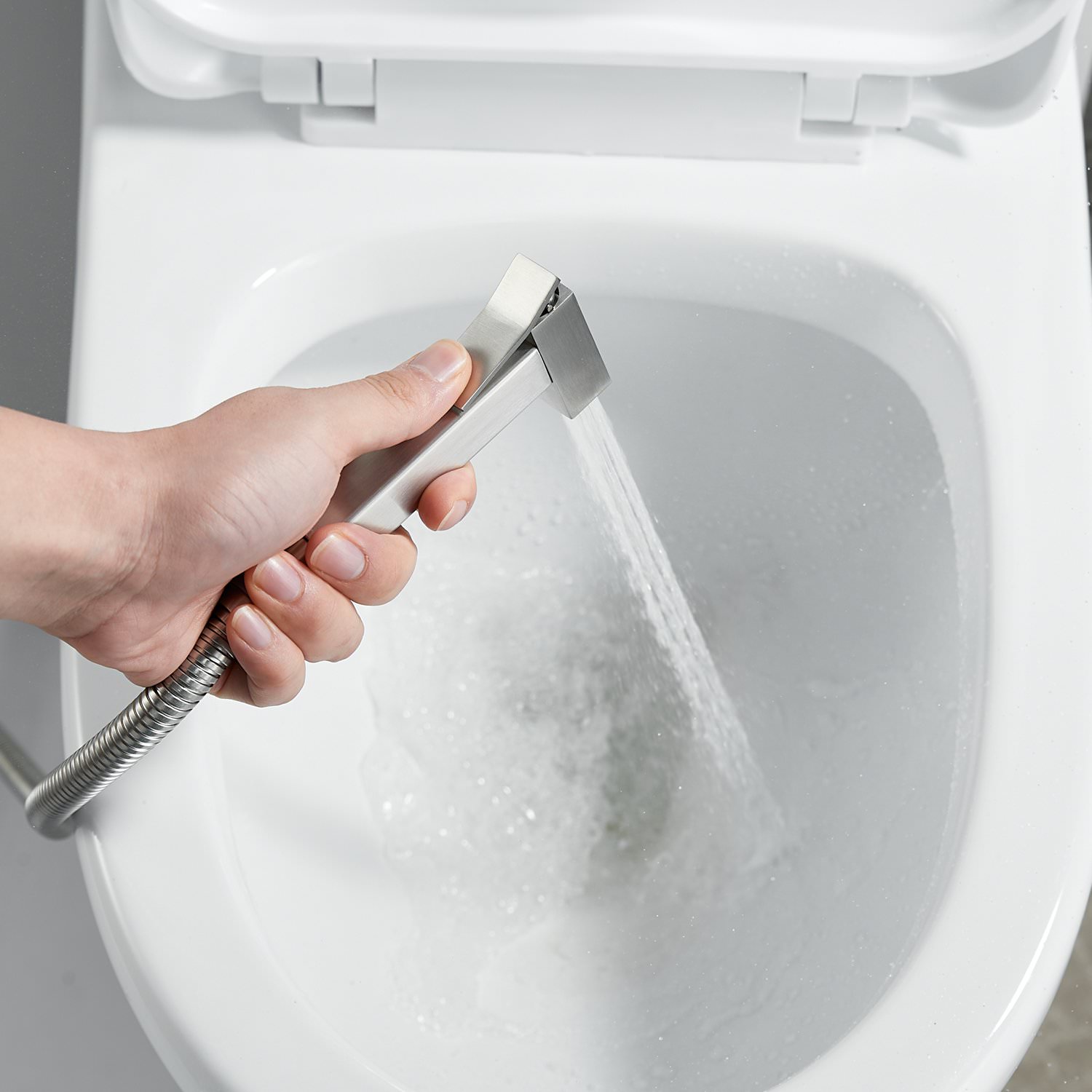 Гигиенический душ со смесителем Raffine F237L сатин в 100Kran: Широкий выбор и доступные цены.