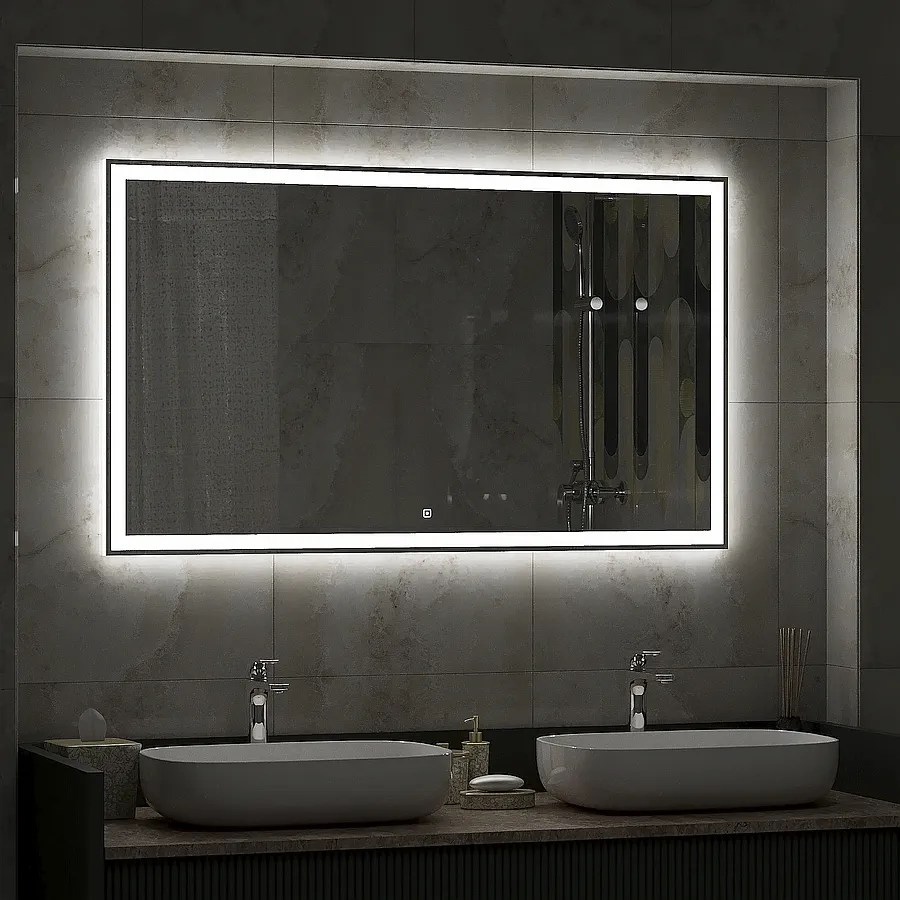 Зеркало Continent Mercury 1000x700 ЗЛП624 c LED подсветкой 100Kran: Широкий выбор и доступные цены.