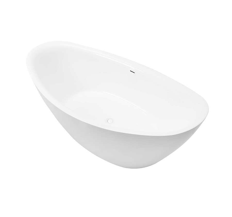 Ванна отдельностоящая Grossman Galaxy GR-1402M 180х85х65 см белый матовый в 100Kran: Широкий выбор и доступные цены.