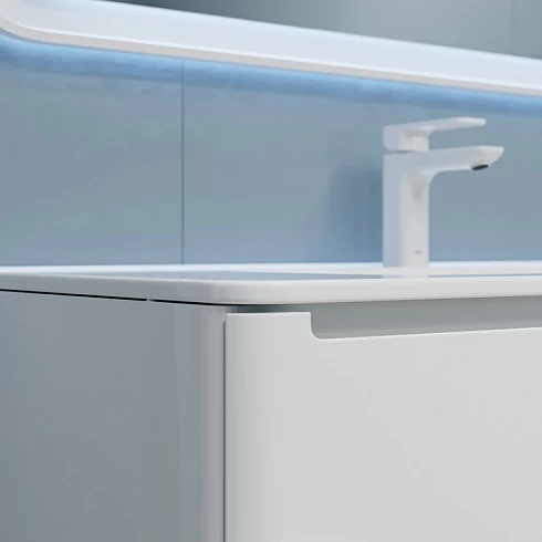 Тумба с раковиной подвесная 100 см Edifice IDDIS EDI10W1i95K белая в 100Kran: Широкий выбор и доступные цены.