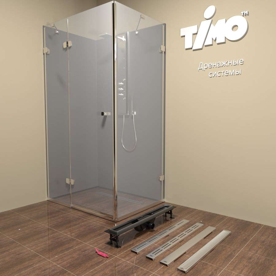 Душевой лоток TIMO Super Plast SP10700-PC10700 сатин в 100Kran: Широкий выбор и доступные цены.