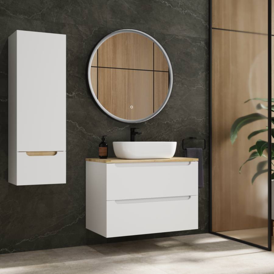 Тумба подвесная Style Line Бали 70 2 ящика со столешницей ЛС-00002338 БЕЛЫЙ СОФТ в 100Kran: Широкий выбор и доступные цены.