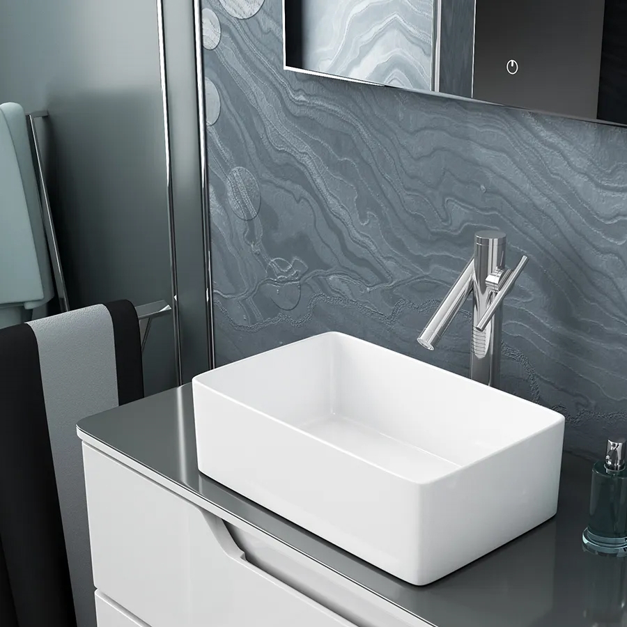 Раковина накладная Maretti Umbria UM13NS40-844 38 см белая в 100Kran: Широкий выбор и доступные цены.