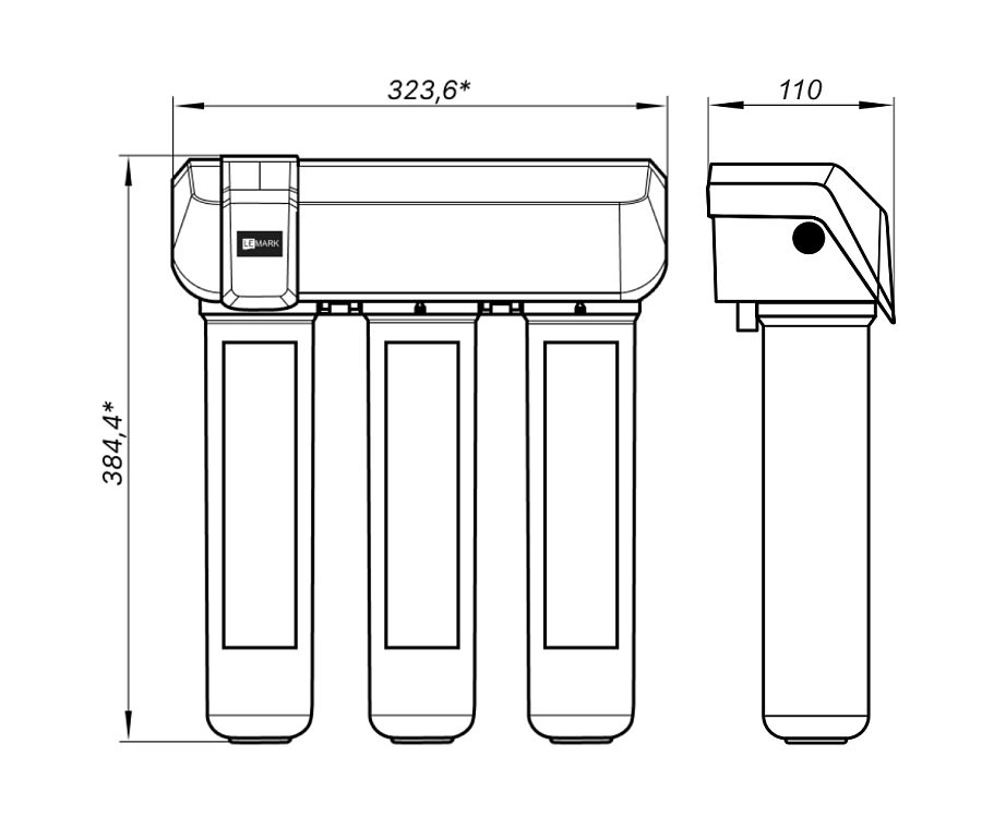 Фильтр Lemark 9920087 BIO для очистки воды от соли жесткости (накипь), бактерий, хлора и привкусов в 100Kran: Широкий выбор и доступные цены.