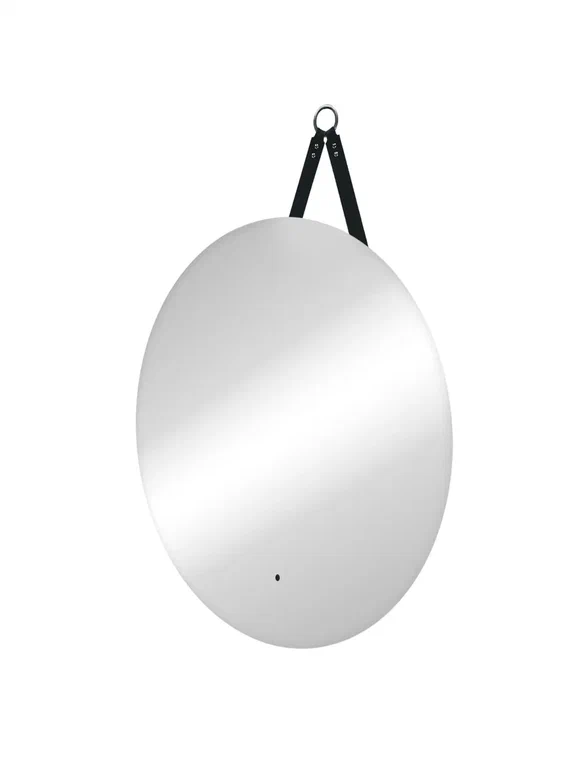 Зеркало с подсветкой "Best Led" D650 на ремне из натуральной кожи черного цвета с бесконтактным сенсором 100Kran: Широкий выбор и доступные цены.