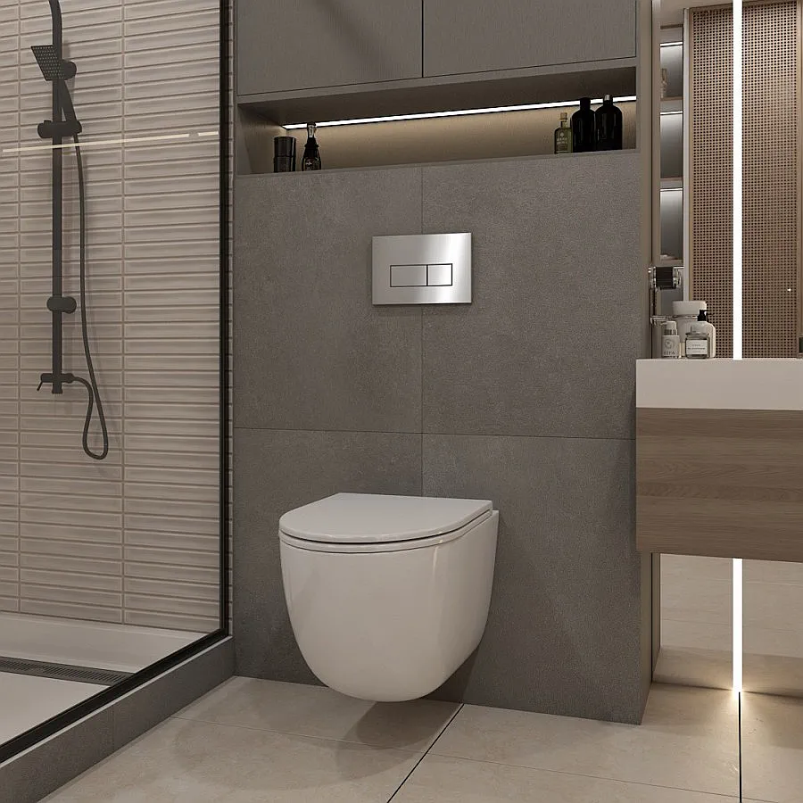 Клавиша смыва Maretti Umbria AC12UM-345 нержавеющая сталь в 100Kran: Широкий выбор и доступные цены.